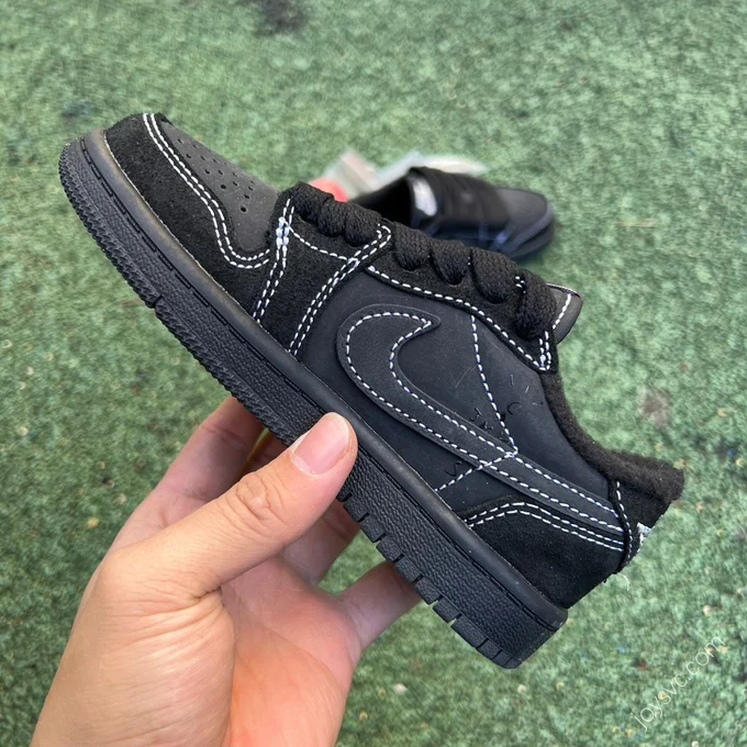 Travis Scott x Air Jordan 1 Low Black Kids DO5442-001