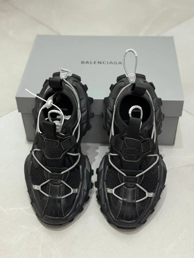 Balenciaga 18XL Hiking Boots Black