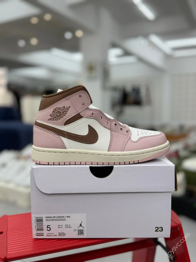 AJ1 Mid Pink White BQ6472-620