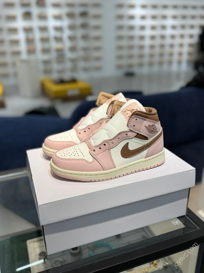 AJ1 Mid Pink White BQ6472-620