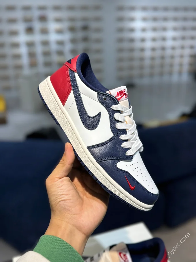 AJ1 Low White Blue Red HQ2993-100