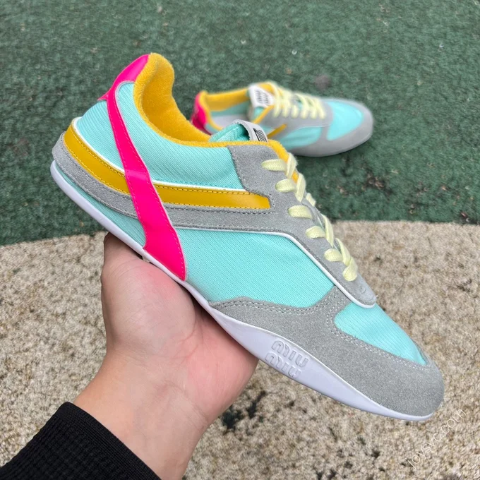 Miumiu BELLALILY Sneakers Grey Blue Pink