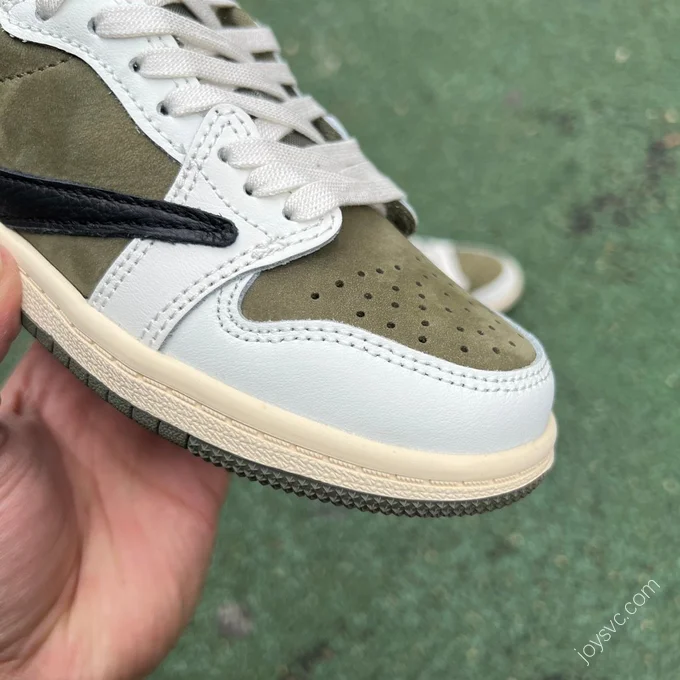 Travis Scott x Air Jordan 1 Low Military Green Kids DO5442-200