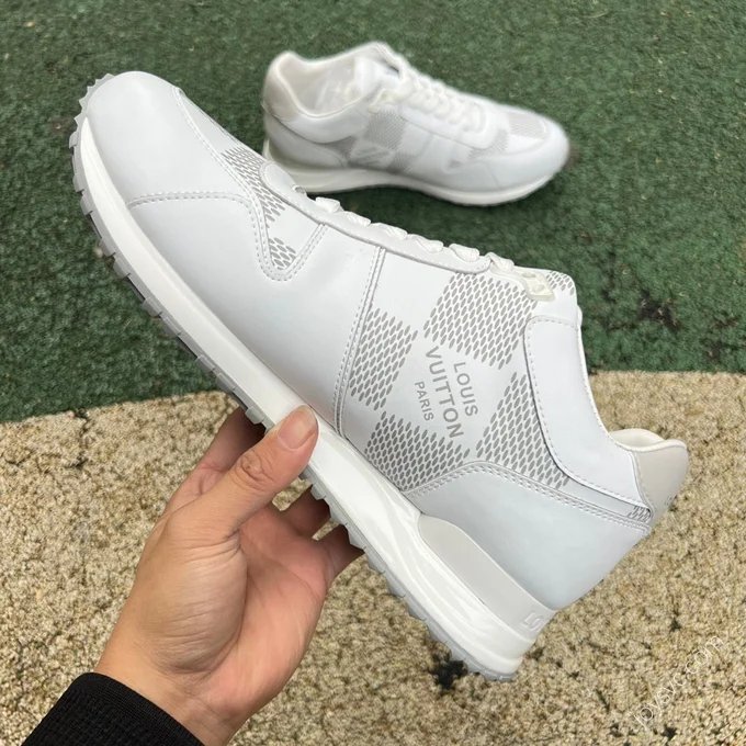 LOUIS VUITTON Run Away Embossed White Grey