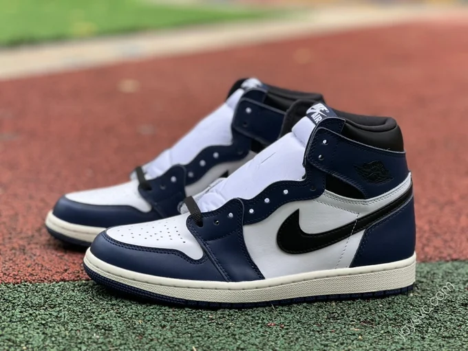 Air Jordan 1 White Blue Navy High Sneakers DZ5485-401