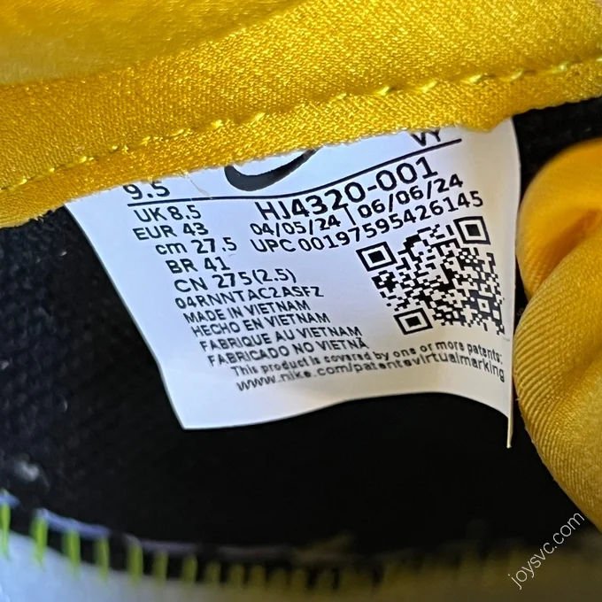 Wu-Tang x Nike Dunk High Black Yellow HJ4320-001