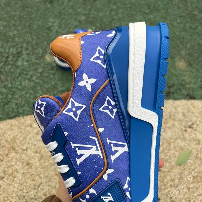 LOUIS VUITTON Trainer Blue Brown