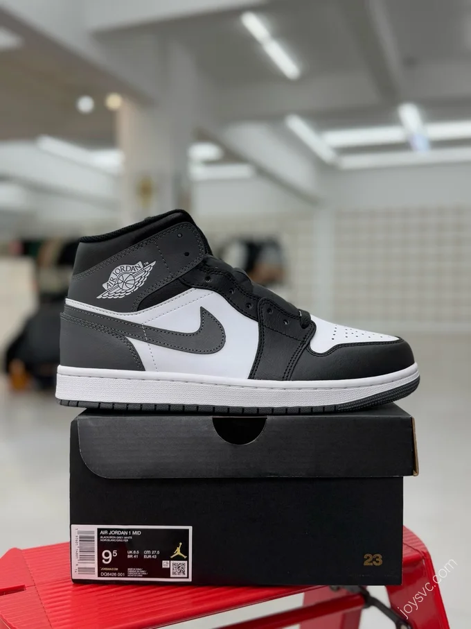 AJ1 Mid Black White Grey DQ8426-001