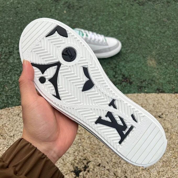 LOUIS VUITTON Charlie Denim White Grey Green