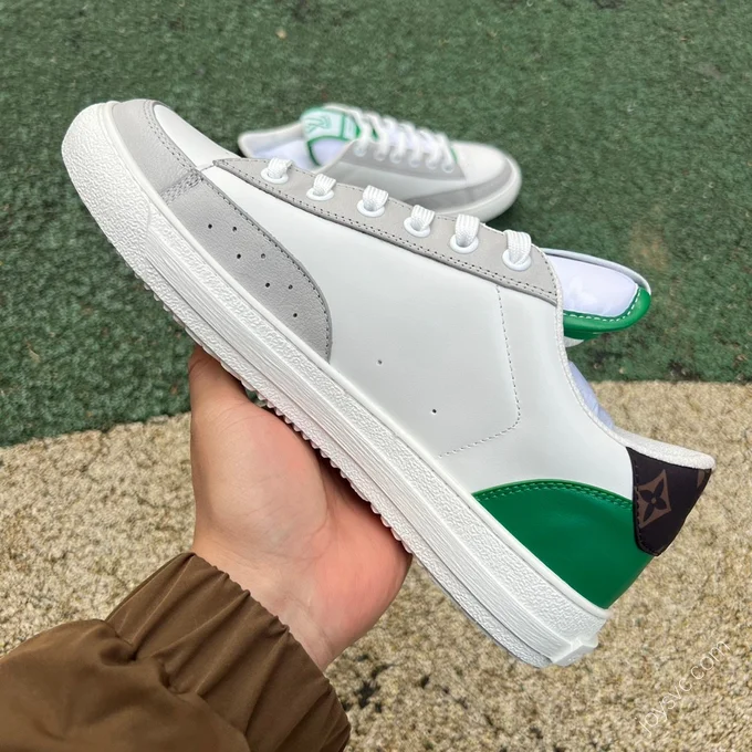 LOUIS VUITTON Charlie Denim White Grey Green