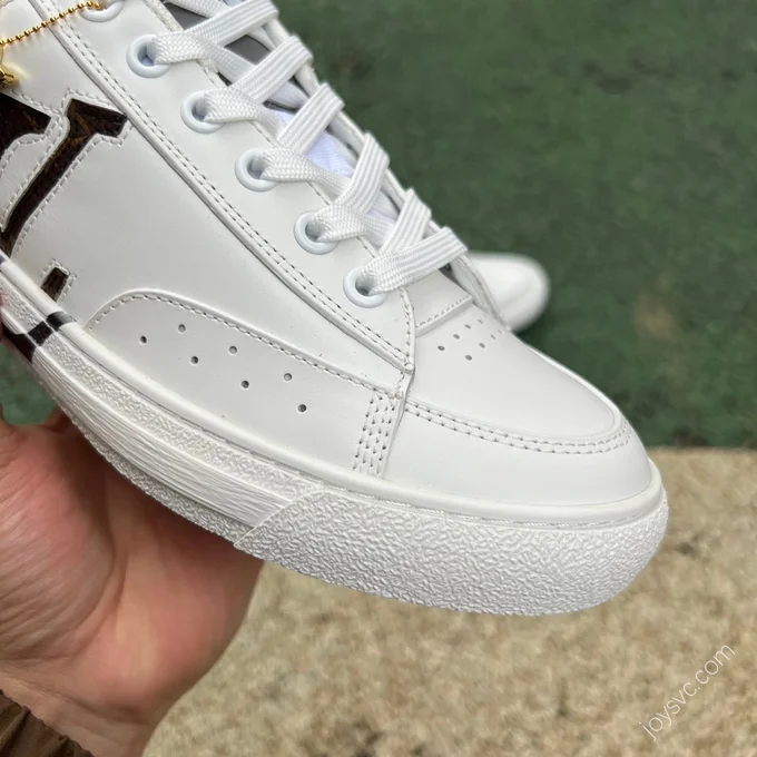 LOUIS VUITTON Charlie Denim White Brown