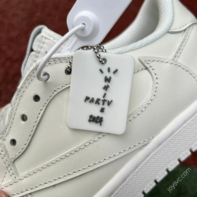 Travis Scott x Air Jordan 1 Low Golf Pure White TD1288-111