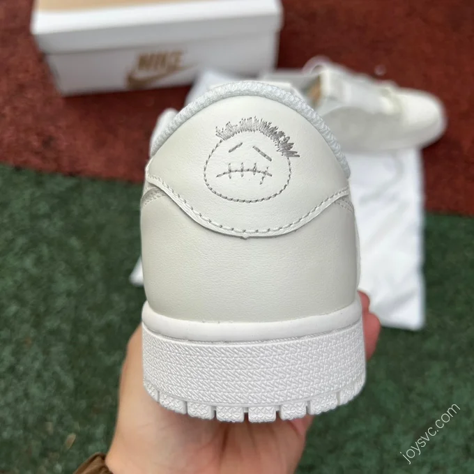 Travis Scott x Air Jordan 1 Low Golf Pure White TD1288-111