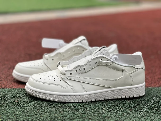 Travis Scott x Air Jordan 1 Low Golf Pure White TD1288-111