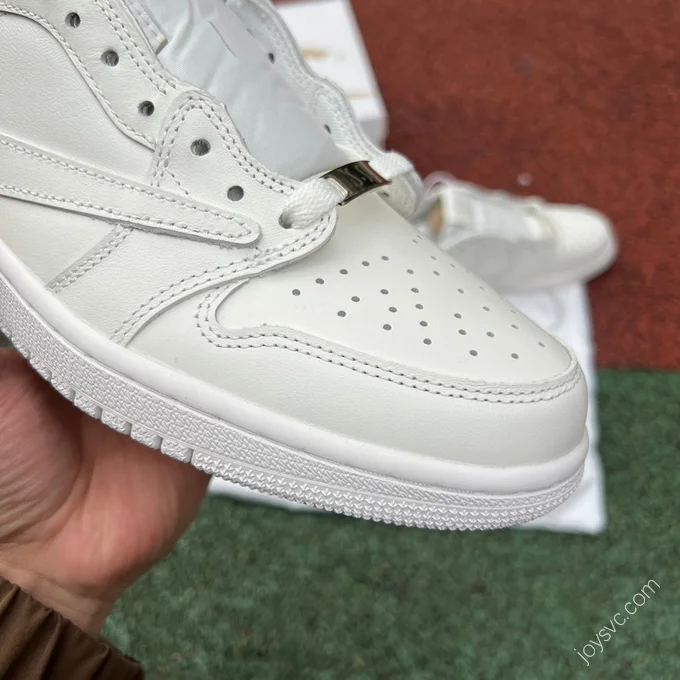 Travis Scott x Air Jordan 1 Low Golf Pure White TD1288-111