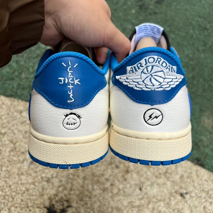 Travis Scott x Fragment Design x Air Jordan 1 Blue White DM7866-104