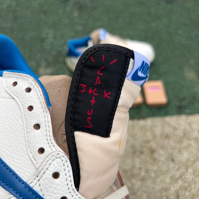 Travis Scott x Fragment Design x Air Jordan 1 Blue White DM7866-104