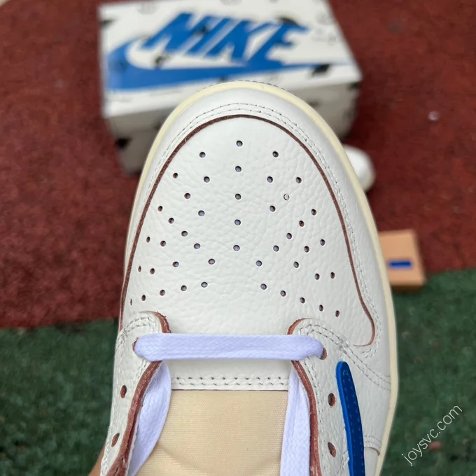 Travis Scott x Air Jordan 1 Low Lightning 2.0 White Blue DM7866-104