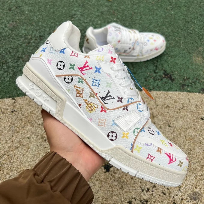 Takashi Murakami x Louis Vuitton Trainer White