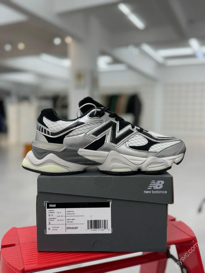 Shoe Palace x New Balance 9060 Black Silver U9060SP