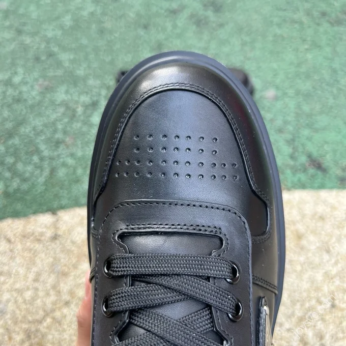 Prada Black Leather Sneakers