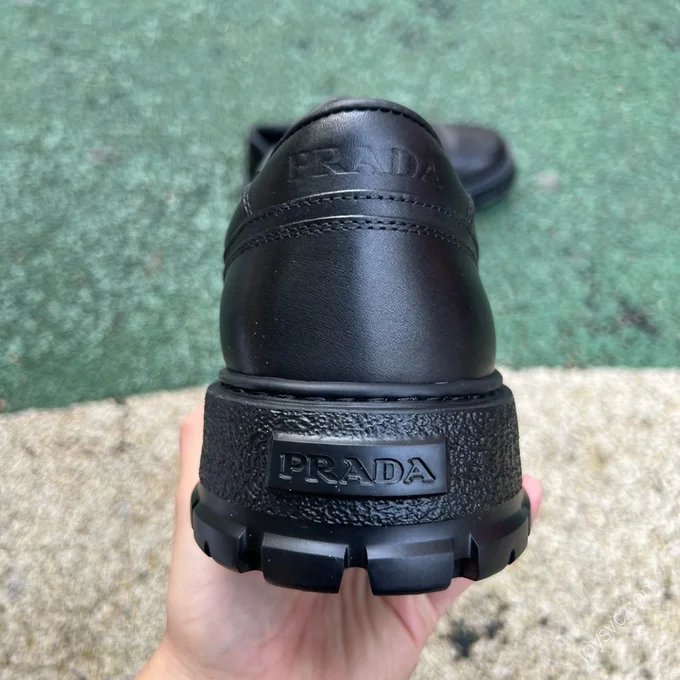 Prada Black Leather Sneakers