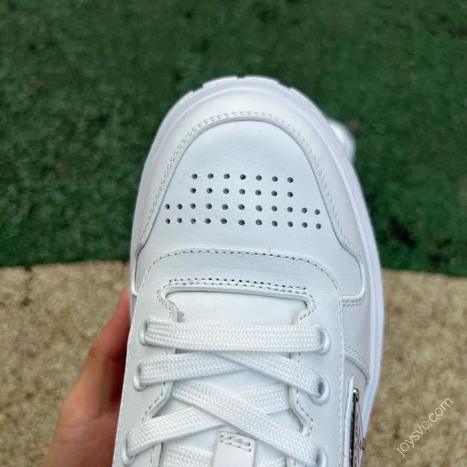 Prada White Leather Sneakers