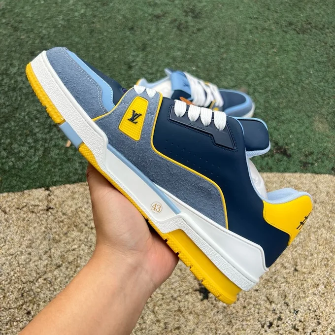 LOUIS VUITTON Trainer Blue Yellow