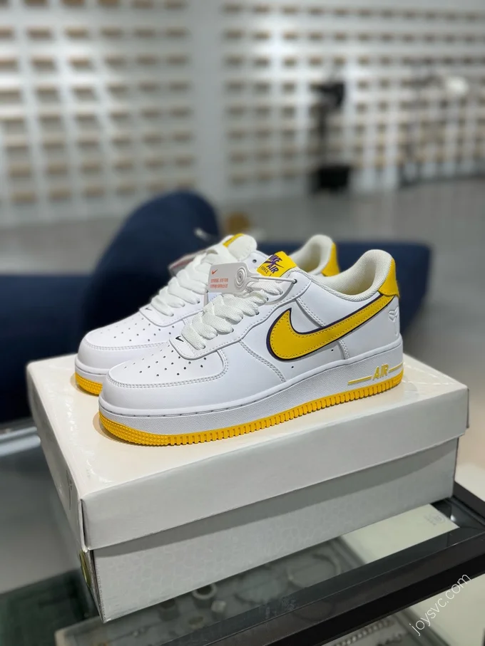 Kobe Bryant x Nike Air Force 1 Yellow Purple White FZ1151-100