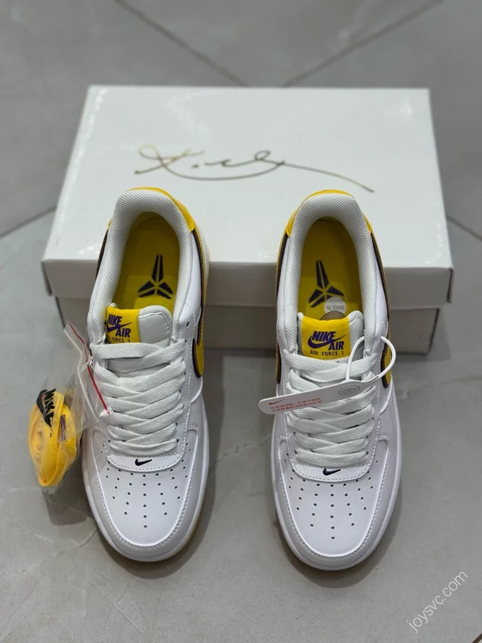 Kobe Bryant x Nike Air Force 1 Yellow Purple White FZ1151-100