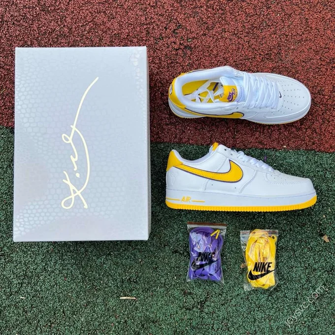 Kobe Bryant x Nike Air Force 1 Yellow White FZ1151-100