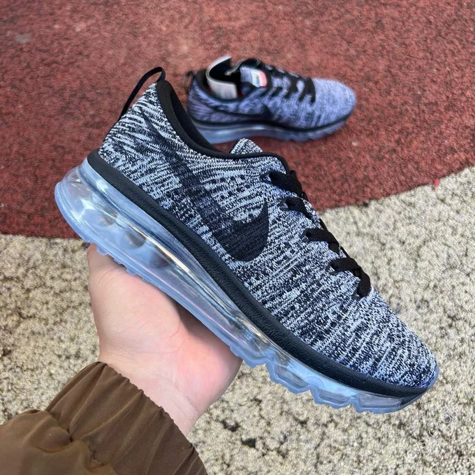 Nike Flyknit Air Max 2016 Grey Black 620469-105