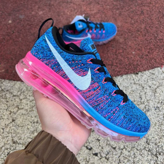 Nike Flyknit Air Max 2016 Blue Pink 620469-014