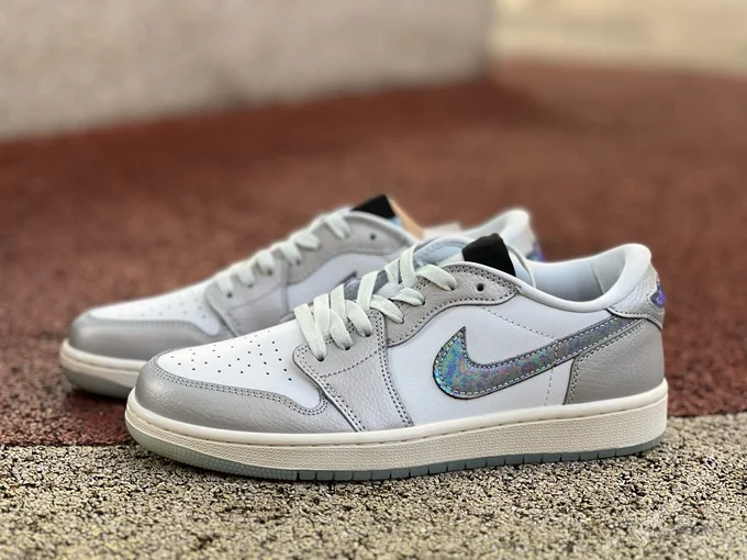 Air Jordan 1 Low CNY White Gray Silver Laser HF3144-100