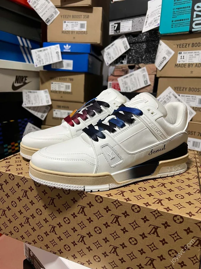 LV Trainer White Red Multicolor