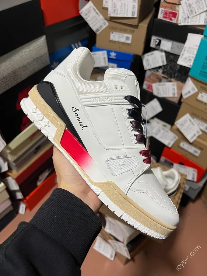 LV Trainer White Red Multicolor