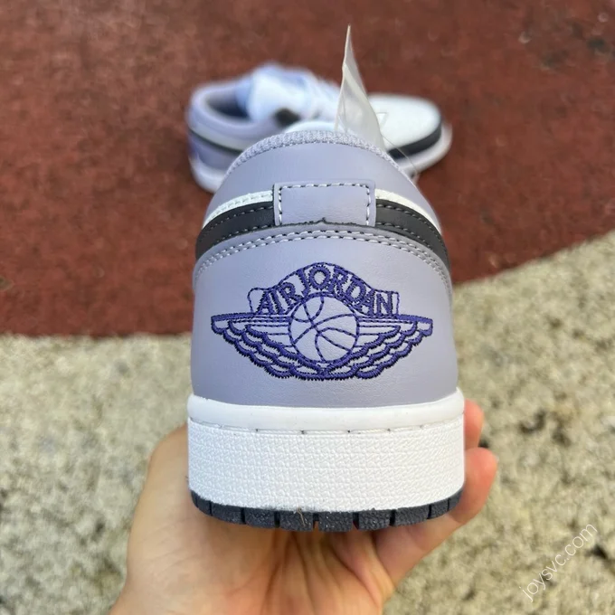 Air Jordan 1 Low White Black Purple 553558-145