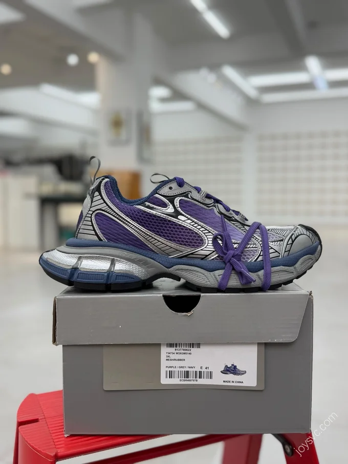 Balenciaga 3XL Sneakers Grey Purple 10th Gen