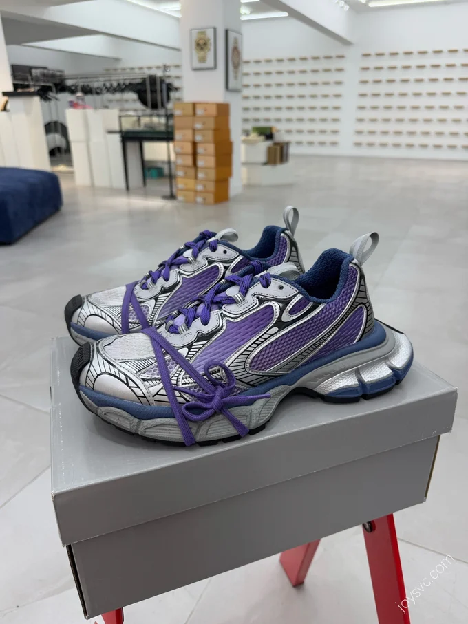 Balenciaga 3XL Sneakers Grey Purple 10th Gen