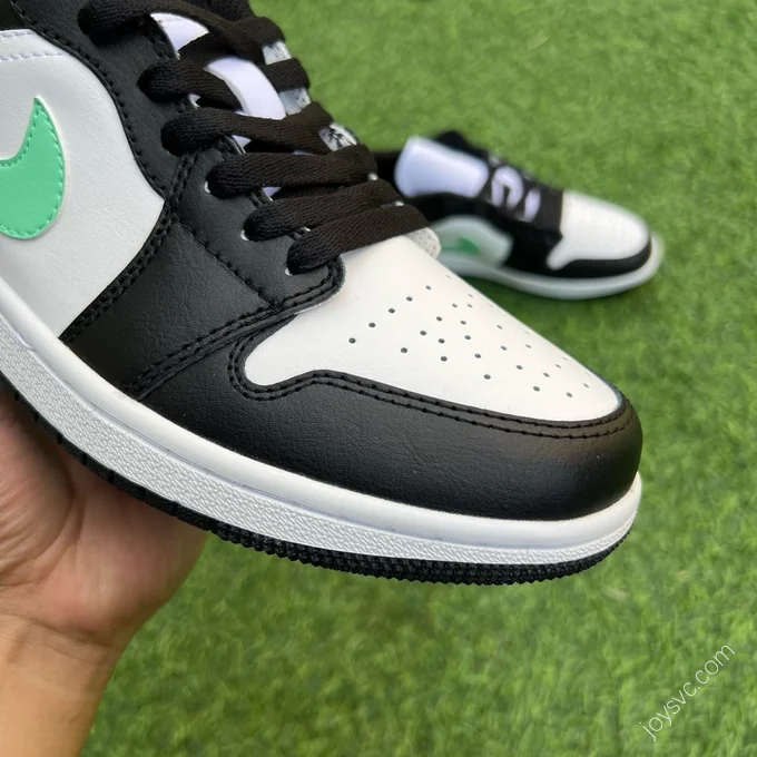 Air Jordan 1 Low Black White Mint Green 553558-131