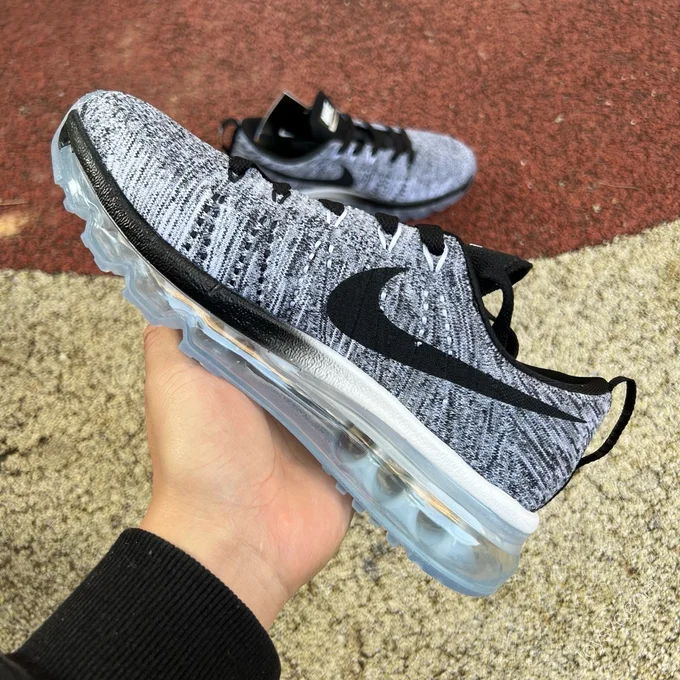 Nike Flyknit Air Max Grey Black 620469-102