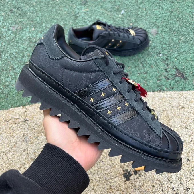 CLOT x Adidas Superstar Black JR5114