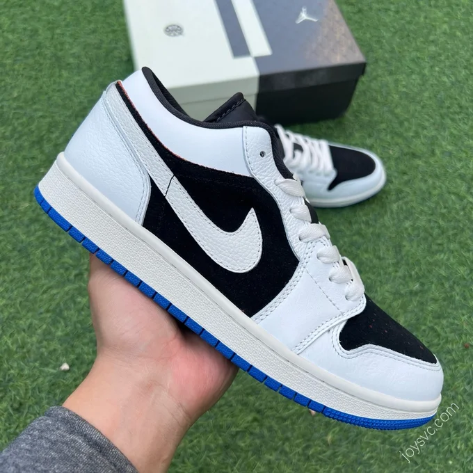 Air Jordan 1 Low Black White Blue HQ0764-001