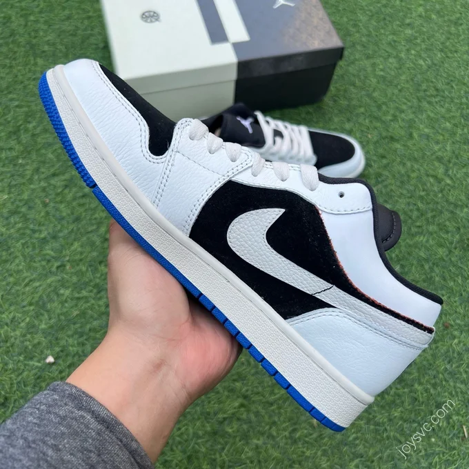 Air Jordan 1 Low Black White Blue HQ0764-001