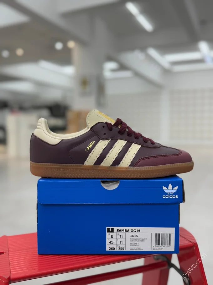 Adidas Originals Samba Burgundy T-Toe Shoes ID0477