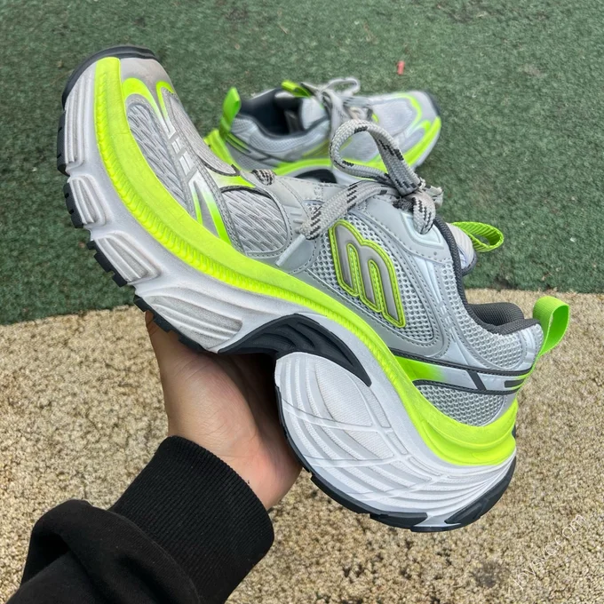 Balenciaga 6XL Grey Neon Green Platform S2 XA Edition