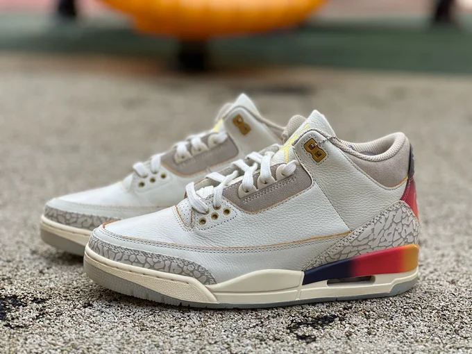 J Balvin x Air Jordan 3 Rainbow Sneaker FN0344-901