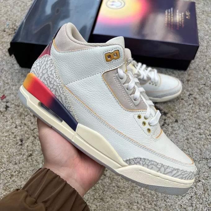 J Balvin x Air Jordan 3 Rainbow Sneaker FN0344-901