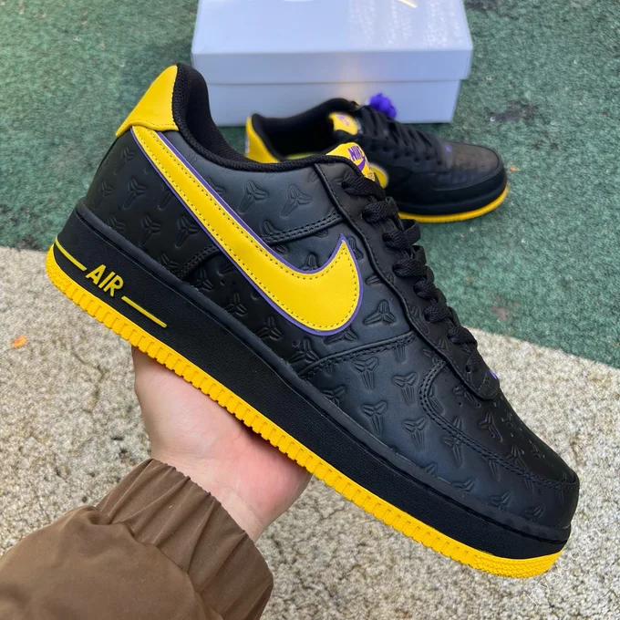 Nike Air Force 1 Low Black Yellow HV5122-001