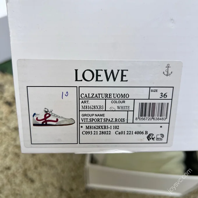 LOEWE Ballet Runner 2.0 White Grey Blue Pink